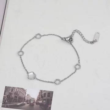 316鋼飾&times;小梅花&times;手鍊&times;銀色