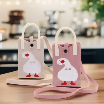 呆頭鵝&times;針織&times;斜背包&times;共二色