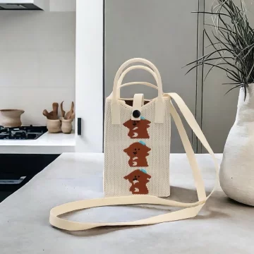 三隻小狗&times;針織&times;斜背包