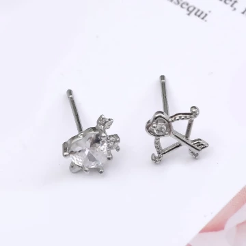 925銀針&times;愛神之箭&times;不對稱耳環