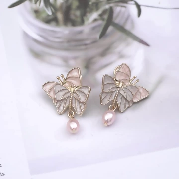 蝶入花間&times;蚊香盤U型耳夾