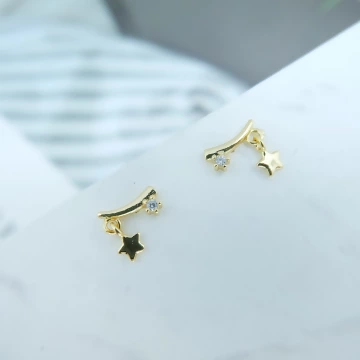 流星閃爍&times;吊墜耳環