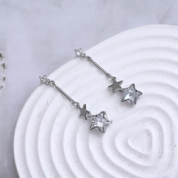 冰透星河&times;吊墜耳環