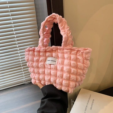 泡芙雲朵包&times;手提袋&times;粉紅