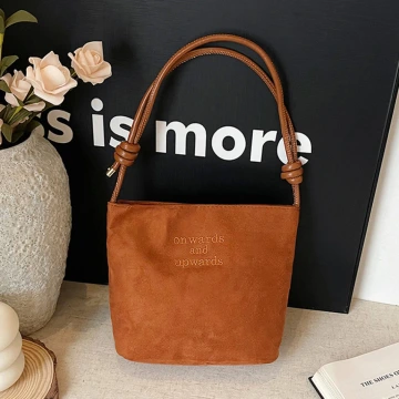 仿麂皮復古方形包&times;可調式斜背包&times;棕咖