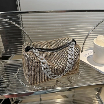 奢華滿鑽鍊條包&times;斜背包&times;金色