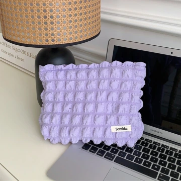 泡芙雲朵包&times;化妝包&times;紫色