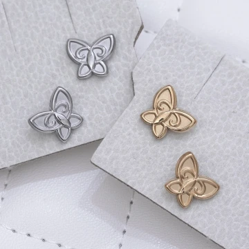 316鋼飾×蝴蝶飛×耳釘×共二色