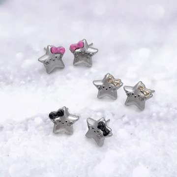 哈囉星星&times;吊墜耳環&times;共三色