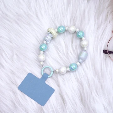 小熊寶貝奶瓶&times;手機腕帶掛繩&times;藍色