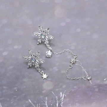 冰雪女王&times;不對稱三角耳夾