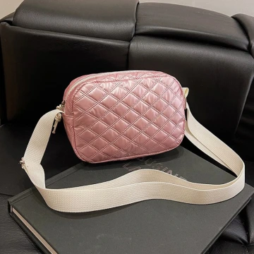 Y3K科技感菱格小方包&times;斜背包&times;粉紅