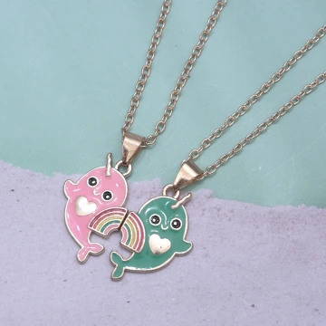 友情是一道彩虹×閨蜜姐妹情侶項鍊組