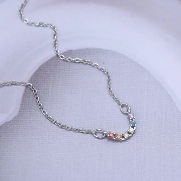 925銀飾&times;微笑彩虹&times;鎖骨項鍊