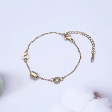 316鋼飾×羅馬數字小蠻腰 ×手鍊×金色