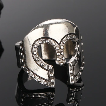 歐式×復古×羅馬戰士面具×開口戒指