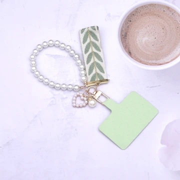 小清新愛心織帶&times;手機掌上掛繩&times;綠色