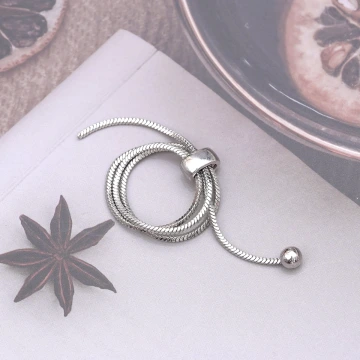 多層蛇骨×可調節戒指