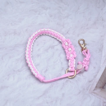 三朵小花×飲料杯繩×手機提繩×多功能×粉紅