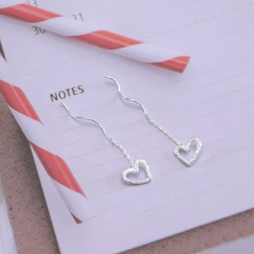 925銀針&times;斑瀾愛心&times;耳線