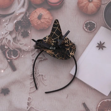 黑色蜘蛛網&times;小女巫&times;髮箍