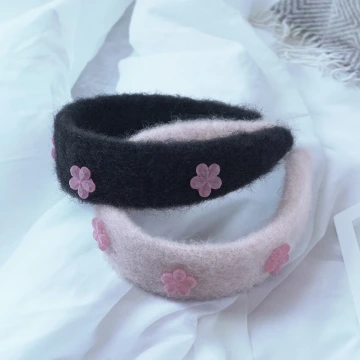 花朵軟糖羊毛氈&times;髮箍&times;共二色