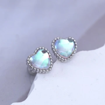 愛心月光&times;轉珠耳環