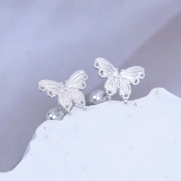 925耳針&times;小蝴蝶&times;轉珠耳環
