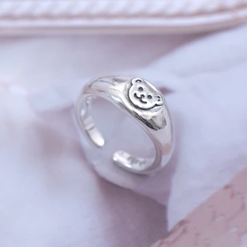 可愛小萌熊&times;開口戒指