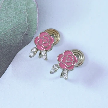 薔薇之名×蚊香盤U型耳夾