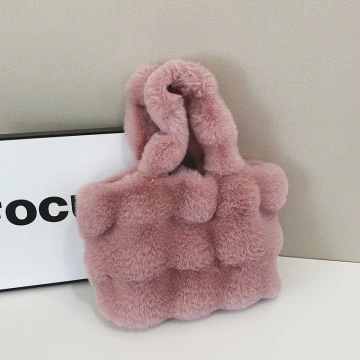 毛毛波堤&times;肩背袋&times;粉紅