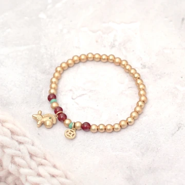 馬到金來&times;串珠手鍊