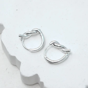 925銀針&times;打結纏繞&times;耳扣