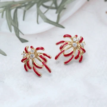 璀璨煙火花&times;吊墜耳環