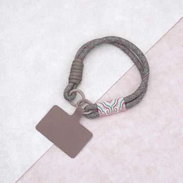 雙線古風祥雲&times;手機腕帶掛繩&times;棕咖