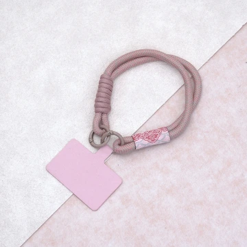 雙線古風祥雲&times;手機腕帶掛繩&times;淡粉