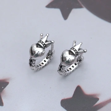 復古愛心皇冠&times;耳扣