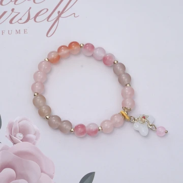 粉黛蝶語&times;固定式串珠手鍊