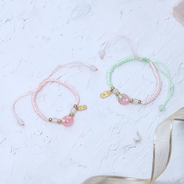 心繫平安&times;抽繩手鍊&times;共二色
