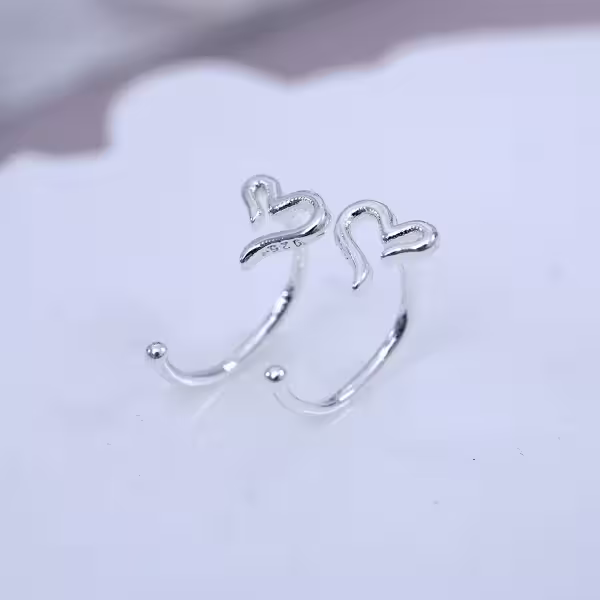 925銀針×養耳棒×線條愛心×耳勾