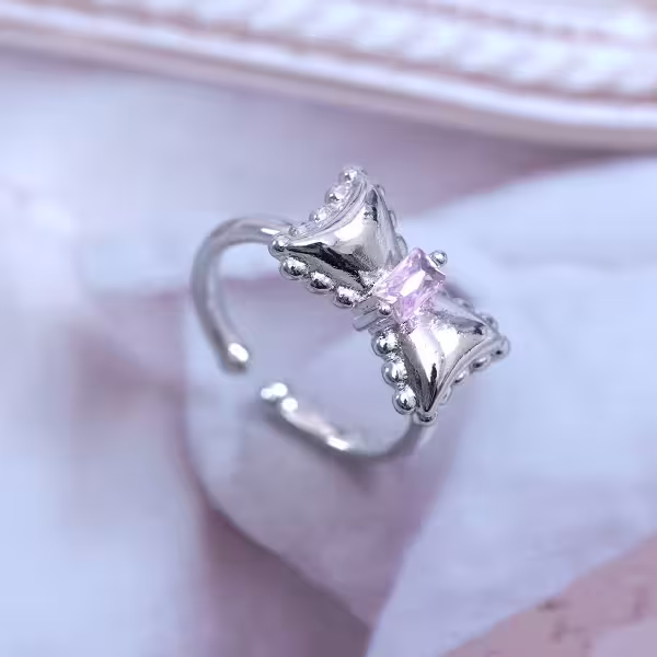 糖果蝴蝶結×開口戒指