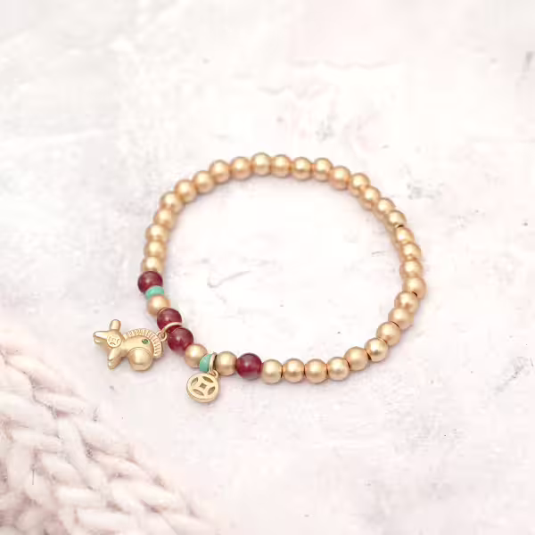 馬到金來×串珠手鍊