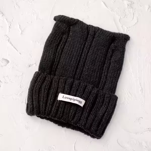 尖尖貓耳&times;毛帽&times;黑色