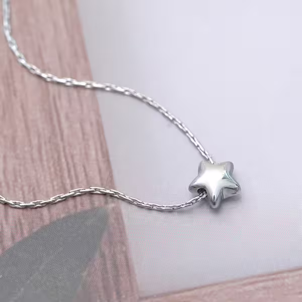 316鋼飾&times;圓潤小星星&times;項鍊&times;銀色
