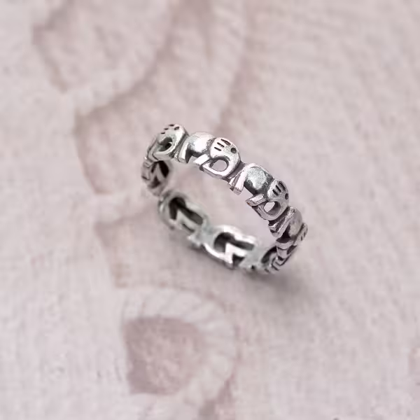 925銀飾&times;吉祥吉象&times;開口戒指