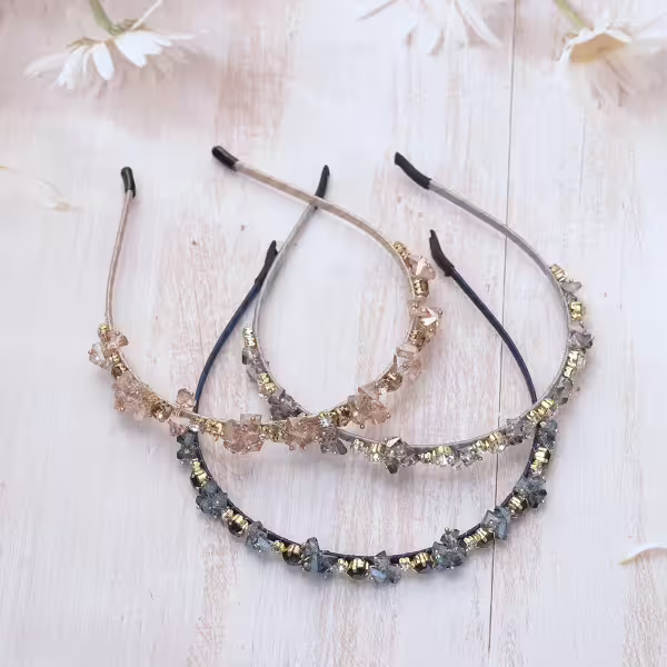 法式輕奢水晶&times;髮箍&times;共三色