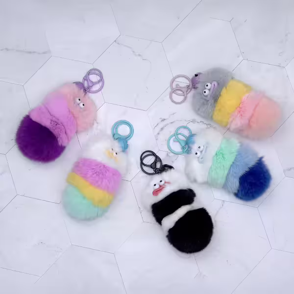 香腸嘴毛毛蟲×娃娃×掛件×共五色