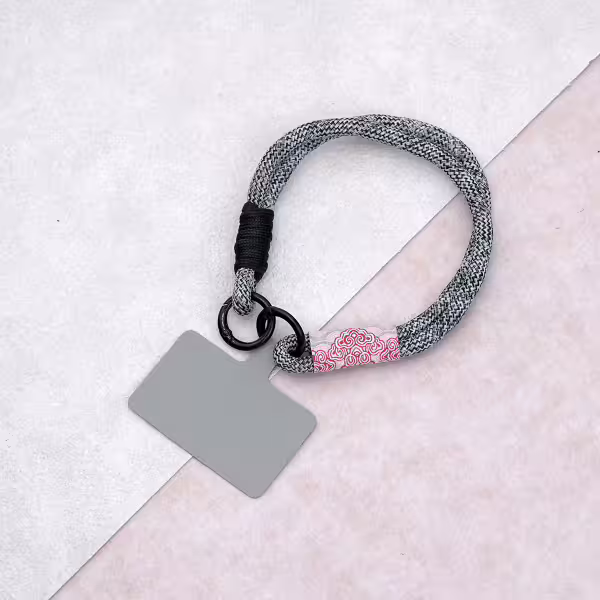 雙線古風祥雲&times;手機腕帶掛繩&times;黑灰