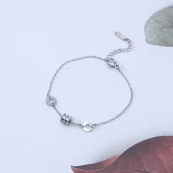 316鋼飾&times;羅馬數字小蠻腰 &times;手鍊&times;銀色