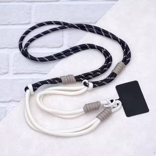 可延長運動風撞色&times;手機斜背&腕帶&times;兩用掛繩&times;黑白小點